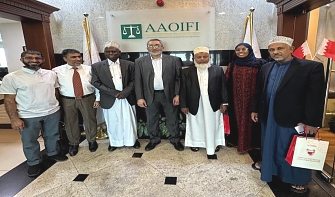 Tanzania Delegate, with Mr. Omar Ansar, AAOIFI Secretary General (middle), and Mr. Syeed Siddiq Ahmed, Regulatory Support and Assistance (RSA) Director