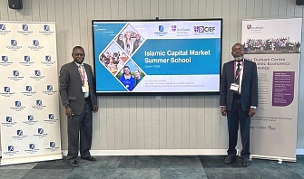 CIFCA Secretary General, Mr. Salum Lupande, and Zanzibar Sukuk SPV Chairman, CPA Juma Amour during participation of the Islamic Capital Market Summer School physical one-week session in Durhan University – United Kingdom.