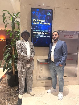 CIFCA Secretary General, Mr. Salum Lupande with E&Y Partner, Mr. Haroon Shahban