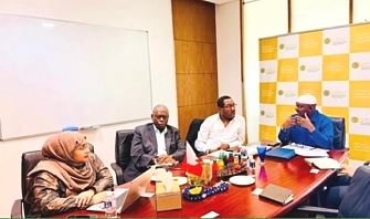 IIFM Acting Director General, Dr. Sheikh Ahmad Rufai, providing insights to how the Islamic Capital works, to the Tanzanian delegate let by Mr. Beatus Rwegalulira, BoT Divisional Head – Licensing and Policy Review.
